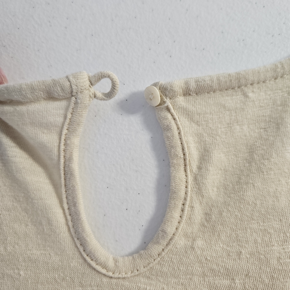 Sundance Cream Lace Women's Top Eyelet Patchwork Embroidery Size M - Picture 5 of 9